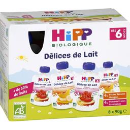 HIPP BIOLOGIQUE GOURDE BRASSE 6MOIS 90GX8 HIPP BIOLOGIQUE