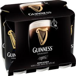 GUINESS BIÈRE BRUNE GUINNESS 4,2D BOÎTE 6X33CL