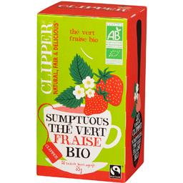 CLIPPER THÉ VERT FRAISE 35G
