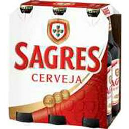 SANS MARQUE BIÈRES SAGRES 5.1D PACK 6X33CL