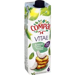 COMPAL BOISSON  ANANAS COCO COMPAL LIGHT BRICK 1L