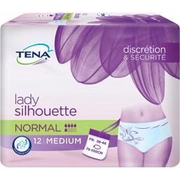 TENA SOUS VETEMENT FUITE URINAIRE FEMME TENA SILHOUETTE NORMAL MEDIUM X12