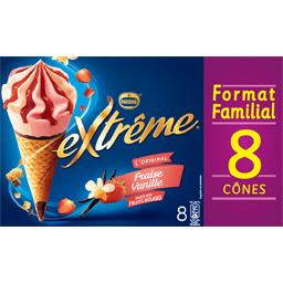 EXTREME GLACE EXTRÈME FRAISE VANILLE NESTLE 960ML PRIX CHOC