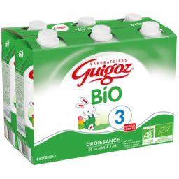GUIGOZ LAIT INFANTILE 3ÈME ÂGE GUIGOZ 3 BIO BRIQUE 6X500ML