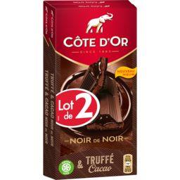 COTE D''OR CDO NOIR PRAL COEUR CHOC 2X190G