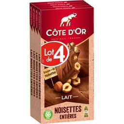 COTE D''OR CHOCO LAIT NOISETTE COTE DOR 4X180G
