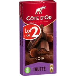 COTE D'OR CHOCOLAT TRUFFE INTENSE NOIR COTE D'OR TAB 2X190G