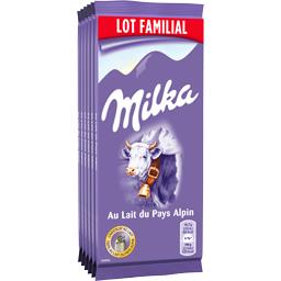 MILKA MILKA CHOCOLAT LAIT FAMILIAL TAB 6X100G
