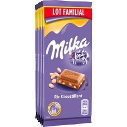 MILKA CHOCOLAT AU LAIT ET RIZ MILKA 6X100G