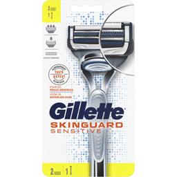 GILLETTE RASOIR SKINGUARD SENSITIVE GILLETTE 2 RECHARGES