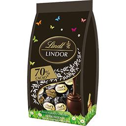 LINDT PUSHBAG OEUFS LINDOR NR70% 180G