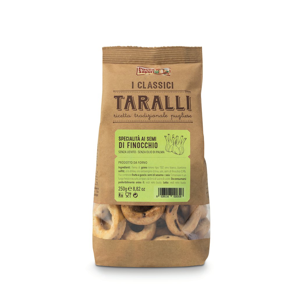 PUGLIA SAPORI Taralli Fenouil Sachet 250g