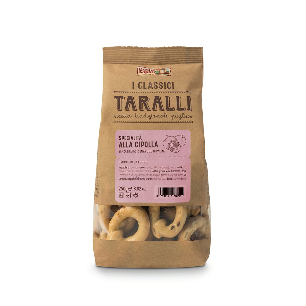 PUGLIA SAPORI Taralli Oignon Sachet 250g