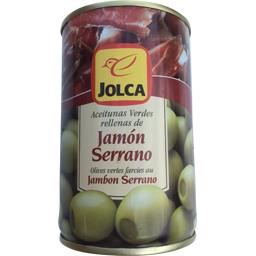 JOLCA-OLIVARS OLIVES VERTES FARC JAMBON BOITE 300G 116E