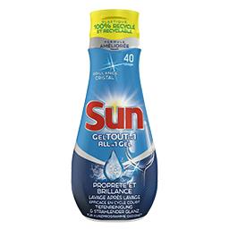 SUN GEL LAVE VAISSELLE TOUT EN 1 STANDARD SUN 40 LAVAGES 700ML