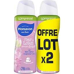 MONSAVON DEO FLEUR LOTUS MONSAVON ATO COMPRESSE 2X100ML