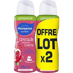 MONSAVON DEO GRENADE/FLEUR HIBISCUS MONSAVON ATO COMPRESSE 2X100ML