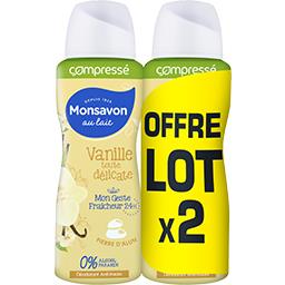 MONSAVON DEO COMPRESSE LAIT VANILLE MONSAVON 2X100ML