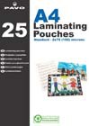 PAVO 25 POCHETTES PLASTIFICATION 75 MC A4